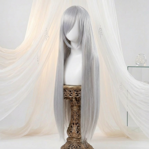 Cosropa Long Silver Anime Cosplay Wig