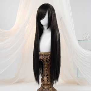 Cosropa Long Black Anime Cosplay Wig